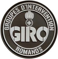 GIRO GROUPES D` INTERVENTION  Romands mit Klett Patch